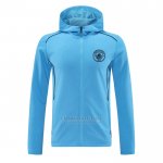 Jaqueta Hoodie Manchester City 2024-2025 Azul