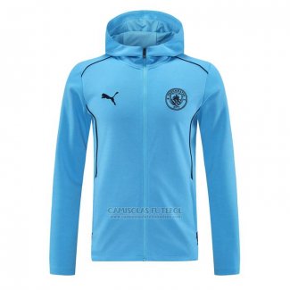 Jaqueta Hoodie Manchester City 2024-2025 Azul
