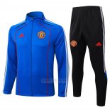 Jaqueta de Treinamento Manchester United Crianca 2025-2026 Azul