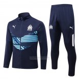 Jaqueta de Treinamento Olympique Marsella 2022-2023 Azul Oscuro