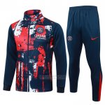 Jaqueta de Treinamento Paris Saint-Germain 2024-2025 Vermelho Y Azul