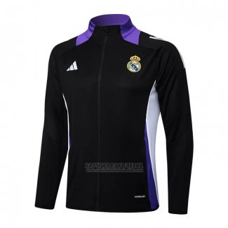 Jaqueta de Treinamento Real Madrid 2024-2025 Preto