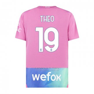 Camisola AC Milao Jogador Theo 3º 2023-2024