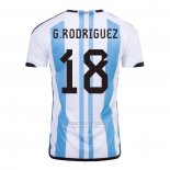 Camisola Argentina Jogador G.Rodriguez 1º 2022
