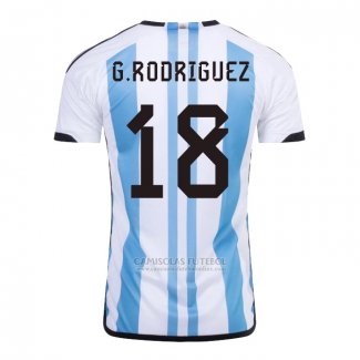 Camisola Argentina Jogador G.Rodriguez 2º 2022