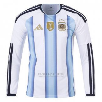 Camisola Argentina 1º Manga Comprida 2026