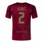 Camisola Belgica Jogador Debast 1º 2024