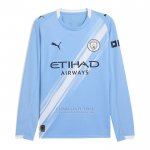 Camisola Manchester City 1º Manga Comprida 2025-2026