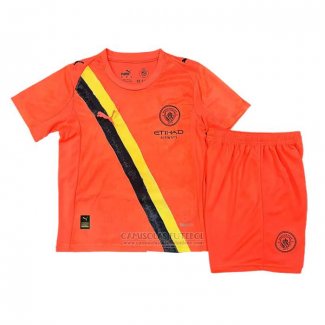 Camisola Manchester City Special Crianca 2025-2026 Laranja