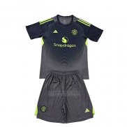 Camisola Manchester United Goleiro 2º Crianca 2025-2026 Preto