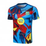 Camisola de Treinamento Barcelona 2025-2026 Azul Vermelho