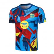 Camisola de Treinamento Barcelona 2025-2026 Azul Vermelho