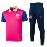 Conjunto Polo del Barcelona 2024-2025 Vermelho