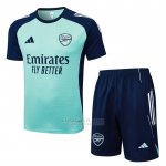 Fato de Treino Arsenal Manga Curta 2025-2026 Verde - Calcas Curta