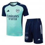 Fato de Treino Arsenal Manga Curta 2025-2026 Verde - Calcas Curta