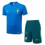 Fato de Treino Brasil Manga Curta 2026-2027 Azul - Calcas Curta