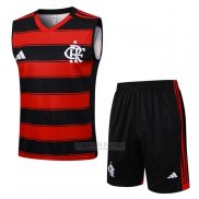 Fato de Treino Flamengo Sem Mangas 2025-2026 Preto Vermelho
