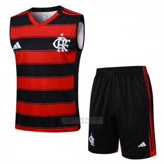 Fato de Treino Flamengo Sem Mangas 2025-2026 Preto Vermelho