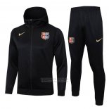 Fato de Treino Hoodie Barcelona Crianca 2024-2025 Preto