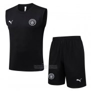 Fato de Treino Manchester City Sin Mangas 2025-2026 Preto