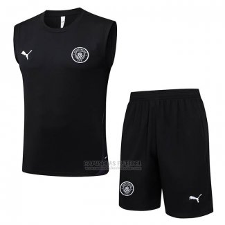 Fato de Treino Manchester City Sin Mangas 2025-2026 Preto