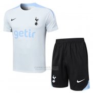 Fato de Treino Tottenham Hotspur Manga Curta 2024-2025 Cinza - Calcas Curta