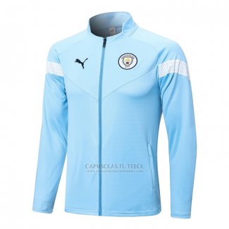 Jaqueta Manchester City 2022-2023 Azul Claro