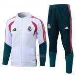 Jaqueta de Treinamento Real Madrid Crianca 2026-2027 Branco Vermelho