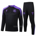 Sueter de Treinamento Barcelona Crianca 2025-2026 Preto Purpura
