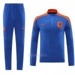 Sueter de Treinamento Holanda 2024-2025 Azul