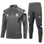 Sueter de Treinamento Real Madrid Crianca 2024-2025 Cinza