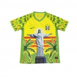 Tailandia Camisola Brasil Jesus 2025-2026 Amarelo Branco