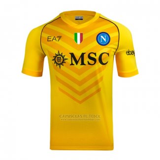 Tailandia Camisola Naples Goleiro 2023-2024 Amarelo