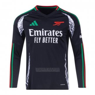 Camisola Arsenal 2º Manga Comprida 2024-2025