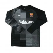Camisola Barcelona Goleiro Manga Comprida 2021-2022 Preto