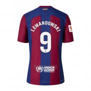 Camisola Barcelona Jogador Lewandowski 1º 2023-2024