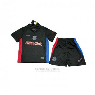 Camisola Barcelona Special Crianca 2025-2026 Preto