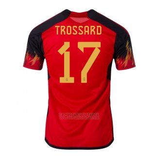 Camisola Belgica Jogador Trossard 1º 2022