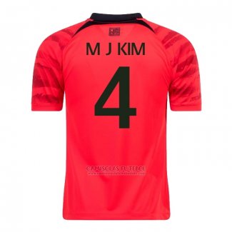 Camisola Coreia do Sul Jogador Kim Min-jae 1º 2022