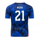 Camisola Estados Unidos Jogador Weah 2º 2022