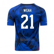 Camisola Estados Unidos Jogador Weah 2º 2022