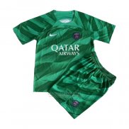 Camisola Paris Saint-Germain Goleiro Crianca 2023-2024 Verde