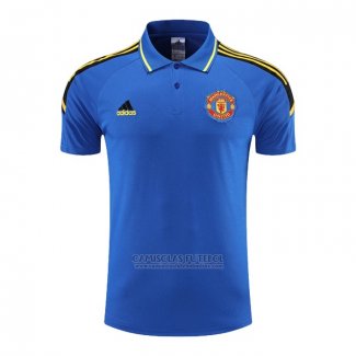 Camisola Polo del Manchester United 2022-2023 Azul