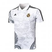 Camisola Polo del Real Madrid Dragon 2024-2025 Branco