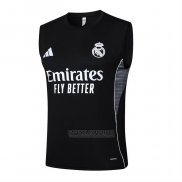 Camisola de Treinamento Real Madrid Sem Mangas 2025-2026 Preto