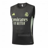 Camisola de Treinamento Real Madrid Sin Mangas 2025-2026 Cinza Verde