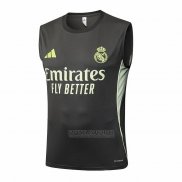 Camisola de Treinamento Real Madrid Sin Mangas 2025-2026 Cinza Verde