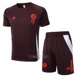 Fato de Treino Bayern de Munique Manga Curta 2024-2025 Vermelho - Calcas Curta