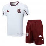 Fato de Treino Flamengo Manga Curta 2024-2025 Branco - Calcas Curta