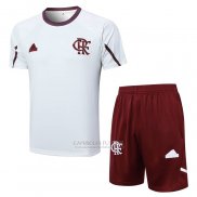 Fato de Treino Flamengo Manga Curta 2024-2025 Branco - Calcas Curta